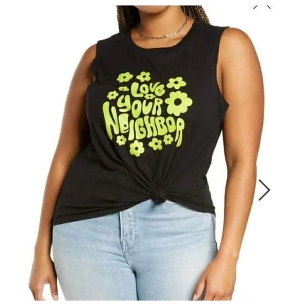 NWT BP by Nordstrom Love Your Neighbor Muscle Tank - Size: 1X - Picture 1 of 8